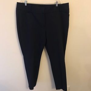 LOFT Marisa Skinny Navy Slacks 18 NWT